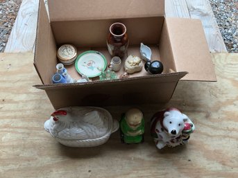 Mixed Porcelain And Glass Lot
