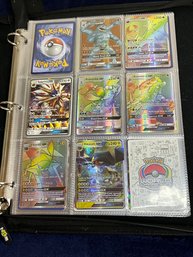 Pokemon Binder With Holo And Other Cards In It