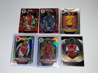 Prizm Soccer Lot With Red Cracked Ice, Silver Holos And Insert Cards