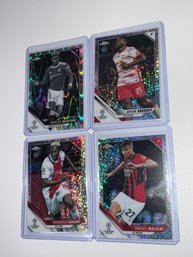 Topps Chrome Sparkle Foil And A Black And White Wave Parallel