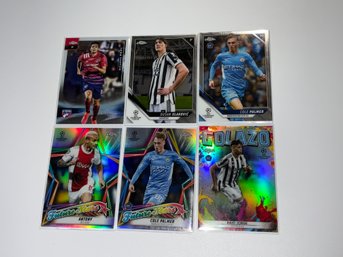 Topps Chrome Soccer Lot With Golazo, Future Stars, Rookies And Base Cards