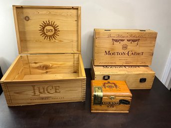 Wooden Wine And Cigar Boxes