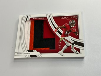 Chris Godwin 2022 Immaculate Numbers /25 Quad Color Patch