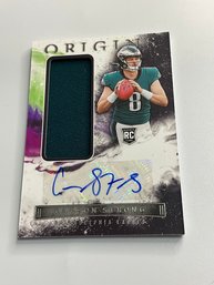 Carson Strong 2022 Origins RPA Rookie Patch Auto Card