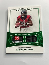 Andre Johnson 2022 Flawless Legendary Materials Emerald 2/2 Sick NFL Players Tag Patch