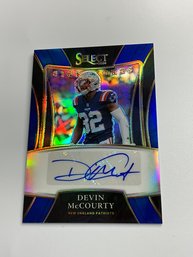 Devin McCourty 2021 Select Signatures Blue Prizm /99