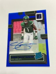 Ahmad Sauce Gardner 2022 Clearly Donruss Rated Rookie Autograph Blue /99