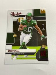 Breece Hall 2022 Clearly Donruss The Rookies Red /49