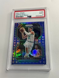 Lamelo Ball 2020-21 Prizm NBA 75th Prizm Rookie Graded PSA 9