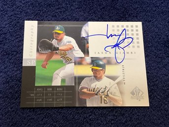 Jason Giambi 2000 SP Authentic Chirography Autographed Card