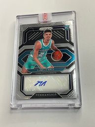 Lamelo Ball 2020-21 Prizm Rookie Penmanship Autograph Card