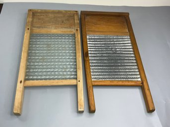 2 Vintage Washboards