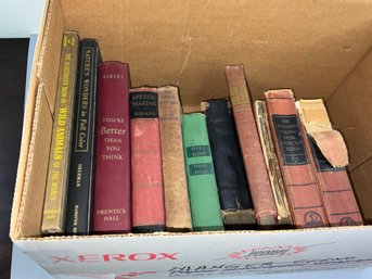Box Of Vintage Books Including Nature, Girl Scouts, Educational And More