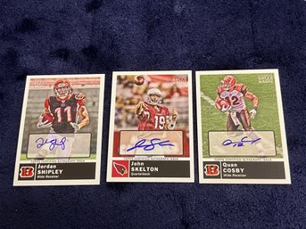 2010 Topps Magic Autographed Card Lot Shipley, Cosby And Skelton