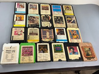Group Of Vintage 8 Track Tapes