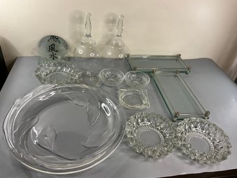 Mixed Clear Glassware Lot