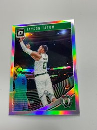Jason Tatum 2018-19 Donruss Optic Silver Holo Prizm
