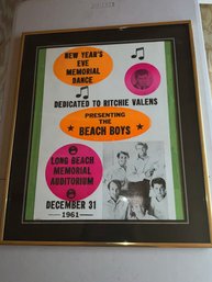 The Beach Boys 1961 New Years Eve Concert Poster