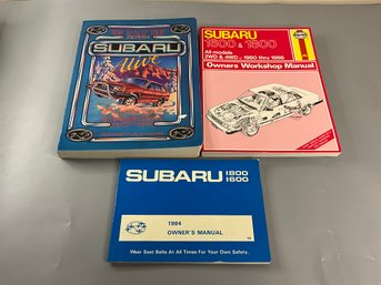 Group Of Vintage Subaru Manuals