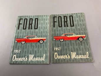 2 1957 Ford Owners Manuals