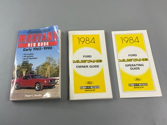 1984 Ford Mustang Operating Guide & Owners Guide Plus A Mustang Red Book