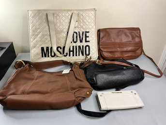 Group Of Handbags And Purses Including Love Moschino