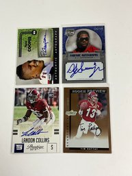 Rookie Autograph Cards Of Rattay, Cooper, Swearinger And Collins