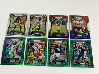 Prizm Football Color Lot Silver, Green, Green Pulsar Plus Red White & Blue
