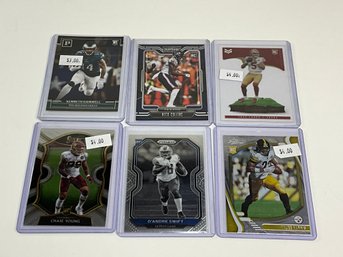Football Rookie Lot With Swift Prizm Negative, Harris, Lance, Young, Gainwell And Collins