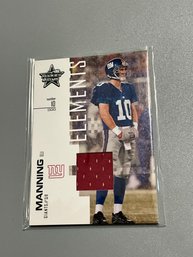 Eli Manning 2007 Leaf Rookies And Stars Elements Red Jersey Card /250