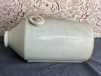 Antique Stoneware Foot Warmer With Stopper