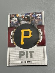 Oneil Cruz 2023 Topps Commemorative Team Logo Patch Relic Card