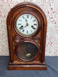 Vintage Mantle Clock Marked 1871 On Paper Label