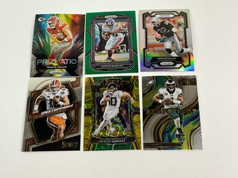 Select & Prizm Lot With Kelce, Lawrence, Allen Hurts, Herbert And Barkley