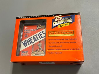 Lou Gehrig 24k Gold Signature Series Mini Wheaties Box