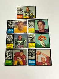 1962 Topps Football Card Lot Horner, Anderson, Arnett, Leclerc, Gautt, Dowler And Baughan