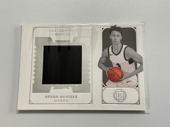 Dyson Daniels 2022 Chronicles Encased Substantial Swatches Jersey Rookie Card