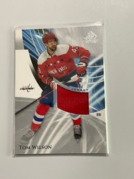 Tom Wilson 2020-21 SP Game Used Edition Jersey Card