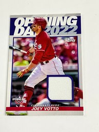 Joey Votto 2022 Opening Day Relic Jersey Card