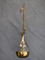Vintage Brass Oil Ladle Spoon Appears Religious