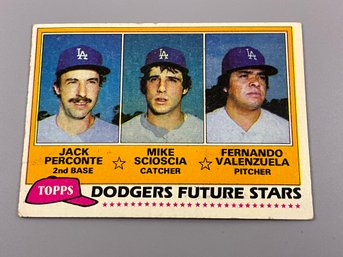 1981 Topps Fernando Valenzuela Rookie Card