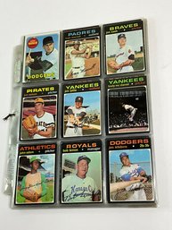 Vintage Baseball Cards In Pages