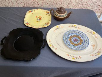 Mixed Porcelain And Pottery Lot