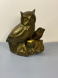 Decorative Brass Owls