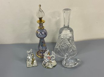 Group Of Crystal Glass Decor Items Including Royal Limited