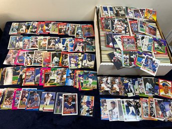 Large 4 Row Box Of Baseball Cards With Inserts And Rookies