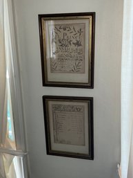 Vintage Framed Marriage Prints
