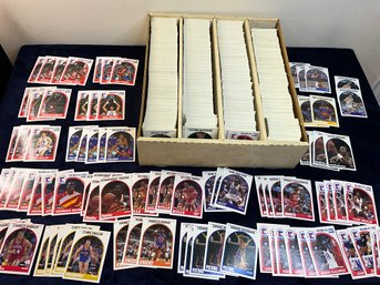 4 Row Box Full Of 1990 NBA Hoops Cards