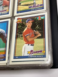 1991 Topps Baseball Complete Set In Binder