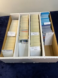 4 Row Box Of 1980s Baseball Cards Fleer, Donruss